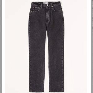 Abercrombie & Fitch Ankle Straight High Rise Jeans